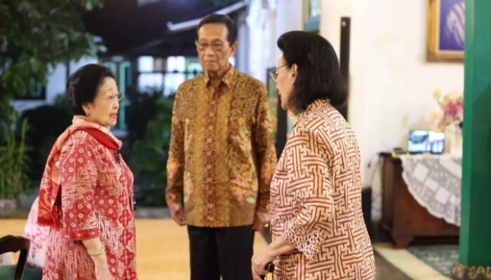 Megawati Bertemu Sri Sultan HB X di Keraton Yogyakarta