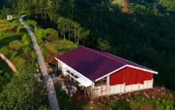 1385 Mdpl Tampak Udara Progres Pembangunan Koperasi Desakelurahan Merah Putih Kdkmp Di Desa Kediten Lereng Gunung Prau Kabupaten Kendal Cr6ux