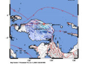 Info Gempa Mag: 4.8 – Pusat gempa berada di darat 30 km timur laut Kebar-Manokwari