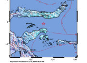 Info Gempa Mag: 5.6 – Pusat gempa berada di laut 70 km timur laut Pulau Puah