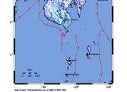 Info Gempa Mag: 5.2 – 180 km BaratLaut TAHUNA-KEP.SANGIHE-SULUT