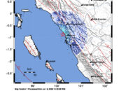 Info Gempa Mag: 4.5 – Pusat gempa berada di laut 28 km selatan Padang Pariaman