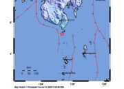 Info Gempa Mag: 5.1 – Pusat gempa berada di laut 185 km barat laut Tahuna