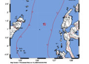 Info Gempa Mag: 3.7 – Pusat gempa berada di darat 120 km Barat Jailolo