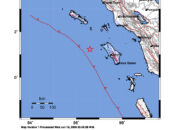 Info Gempa Mag: 4.8 – Pusat gempa berada di laut 88 km barat Nias Utara