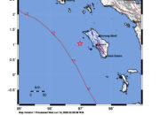 Info Gempa Mag: 4.4 – Pusat gempa berada di laut 53 km barat Kabupaten Nias Barat