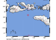 Info Gempa Mag: 4.2 – Pusat gempa berada di laut 66 km barat laut Kodi, Sumba Barat Daya