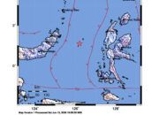 Info Gempa Mag: 5.1 – 125 km Tenggara BITUNG-SULUT
