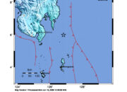 Info Gempa Mag: 6.2 – Pusat gempa berada di laut 139 km BaratLaut Pulau Karatung