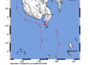 Info Gempa Mag: 3.7 – Pusat gempa berada di laut 214 km barat laut Pulau Karatung