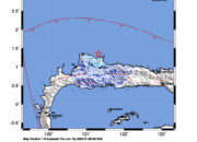 Info Gempa Mag: 4.5 – Pusat gempa berada di laut 42 Km utara Buol