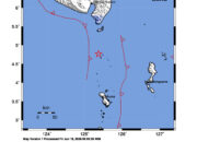 Info Gempa Mag: 4.5 – Pusat gempa berada di laut 130 km utara Tahuna-Kep. Sangihe