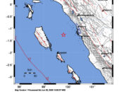 Info Gempa Mag: 4.3 – Pusat gempa berada di laut 79 km barat daya Pariaman