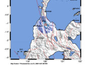 Info Gempa Mag: 4.1 – Pusat gempa berada di darat 37 km utara Sigi