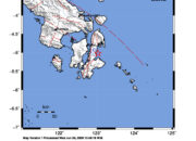 Info Gempa Mag: 3.4 – Pusat gempa berada di laut 32 km barat daya Buton Utara