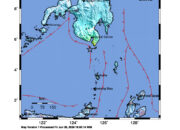 Info Gempa Mag: 6.8 – Pusat gempa berada di laut 196 km barat laut Tahuna-Kep.Sangihe