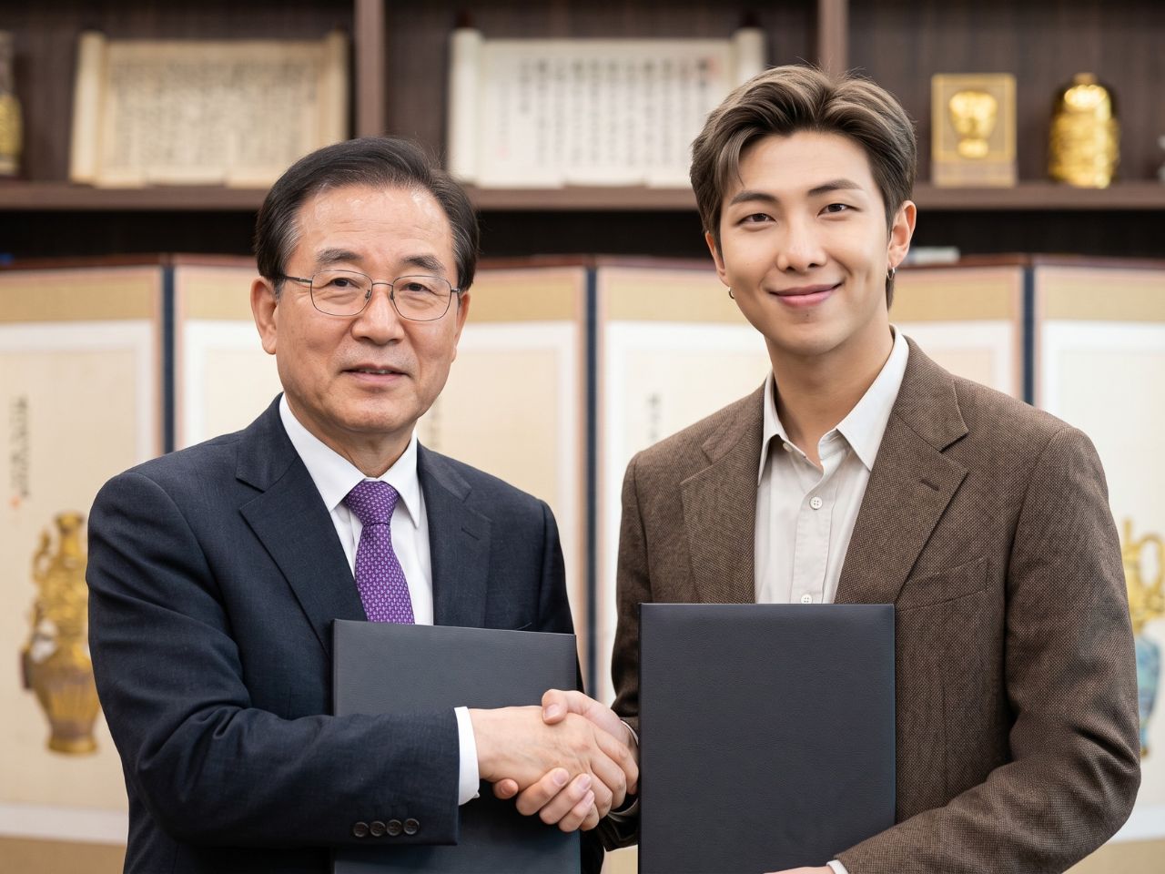 Rm Bts Resmi Jadi Duta Warisan Budaya Korea Selatan1