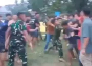 Viral! Oknum TNI dan Warga Bentrok di Bendungan Way Rarem, Delapan Remaja Jadi Korban
