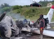 KKB Buat Ulah Lagi, Kali Ini Bakar Pesawat AMA di Yahukimo