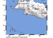 Info Gempa Mag: 3.2 – Pusat gempa berada di darat 50 km selatan Kab. Sukabumi