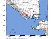 Info Gempa Mag: 2.8 – Pusat gempa berada di darat 5 km utara Tanggamus