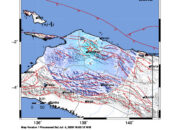 Info Gempa Mag: 4.9 – Pusat gempa berada di darat 25 km timur laut Burmeso