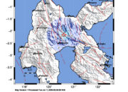 Info Gempa Mag: 4.3 – Pusat gempa berada di darat 52 km Timur Laut Luwu Utara