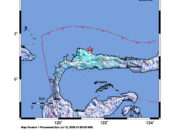 Info Gempa Mag: 5.4 – Pusat gempa berada di laut 37 km Timur Laut Buol