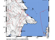 Info Gempa Mag: 3.4 – Pusat gempa berada di darat 91 km tenggara Berau