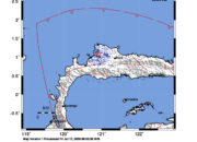 Info Gempa Mag: 3.8 – Pusat gempa berada di darat 30 km timur laut Toli-Toli