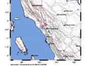Info Gempa Mag: 3.1 – Pusat gempa berada di darat 7 km barat laut Bukittinggi