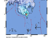 Info Gempa Mag: 5.2 – 234 km BaratLaut PULAUKARATUNG-SULUT