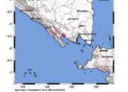 Info Gempa Mag: 2.8 – Pusat gempa berada di darat 4 km utara Tanggamus