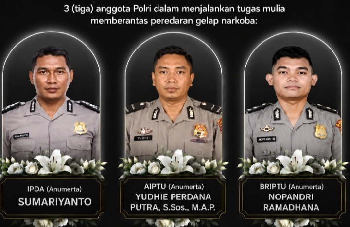 3 Polisi Gugur Katingan