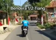 Viral di Medsos! Bendera Merah Putih Dikira Setengah Tiang, Ternyata Begini Kronologinya