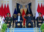 Momen Presiden Prabowo bersama Wapres Gibran, Kapolri Listyo Sigit Prabowo dan Panglima TNI Agus Subiyanto