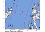 Info Gempa Mag: 3.9 – Pusat gempa berada di laut 123 km Barat JAILOLO