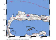 Info Gempa Mag: 3.5 – Pusat gempa berada di darat 43 km timur Buol