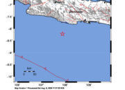 Info Gempa Mag: 4.1 – Pusat gempa berada di laut 88 km Barat Daya KAB-PANGANDARAN
