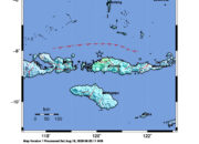Info Gempa Mag: 6.2 – Pusat gempa berada di laut 46 km timurlaut Labuanbajo