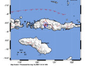 Info Gempa Mag: 3.3 – Pusat gempa berada di darat 3 km tenggara Ruteng-Manggarai