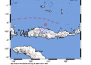 Info Gempa Mag: 4.1 – Pusat gempa berada di laut 69 km timur laut Ruteng-Manggarai