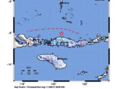 Info Gempa Mag: 4.9 – Pusat gempa berada di laut 62 km utara Ruteng, Manggarai