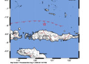 Info Gempa Mag: 3.6 – Pusat gempa berada di laut 77 km utara Ruteng, Manggarai