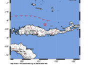 Info Gempa Mag: 3.8 – Pusat gempa berada di laut 49 km utara Mbay, Nagekeo