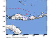 Info Gempa Mag: 4.1 – Pusat gempa berada di laut 39 km Utara Mbay-Nagekeo