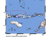 Info Gempa Mag: 4.8 – Pusat gempa berada di laut 47 km utara Kab. Nagekeo