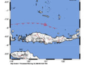 Info Gempa Mag: 3.7 – Pusat gempa berada di laut 104 km timur laut Ruteng-Manggarai