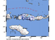 Info Gempa Mag: 4.3 – Pusat gempa berada di laut 33 km Timur Laut RUTENG-MANGGARAI