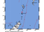Info Gempa Mag: 4.2 – Pusat gempa berada di laut 19 km utara Ondong, Kep. Sitaro